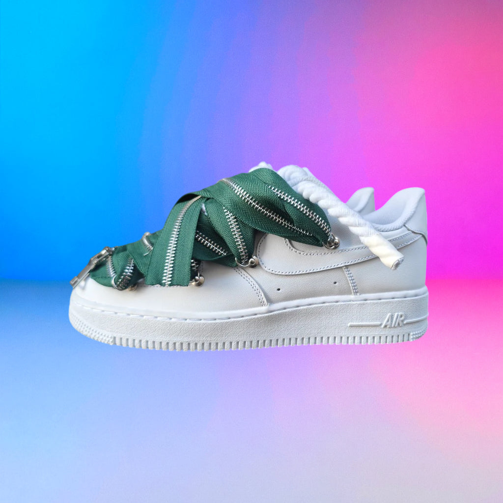 Air Force Rope Laces Zip Green