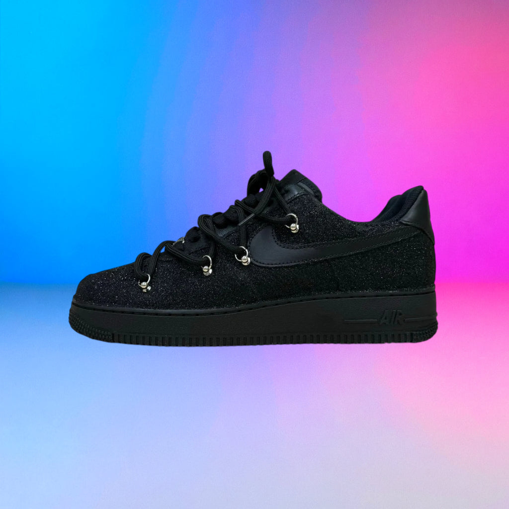 Air Force Triple Black Glitter