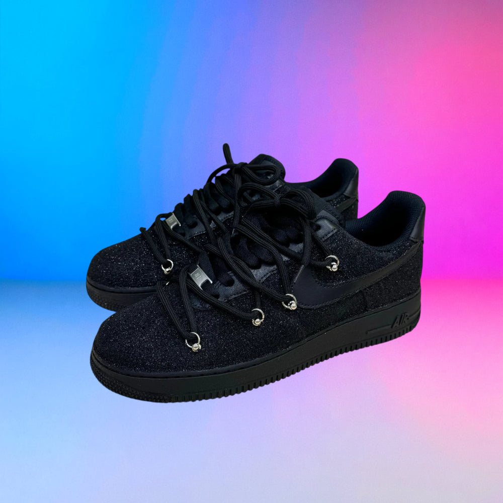 Air Force Triple Black Glitter