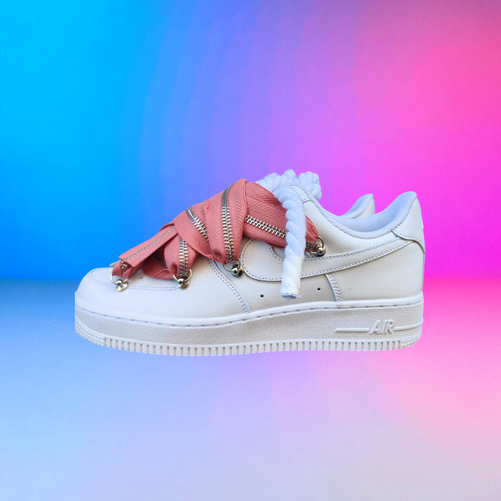 Air Force Rope Laces Zip Baby Pink