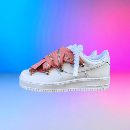 Air Force Rope Laces Zip Baby Pink