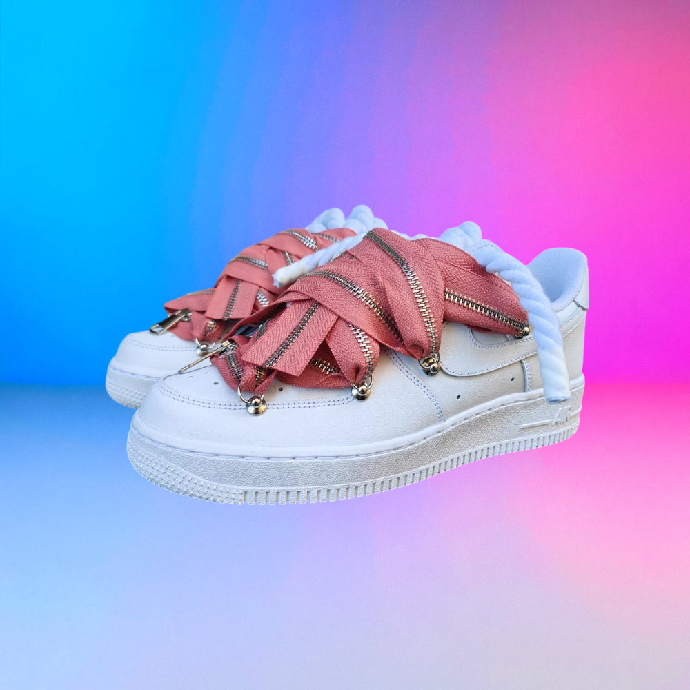 Air Force Rope Laces Zip Baby Pink
