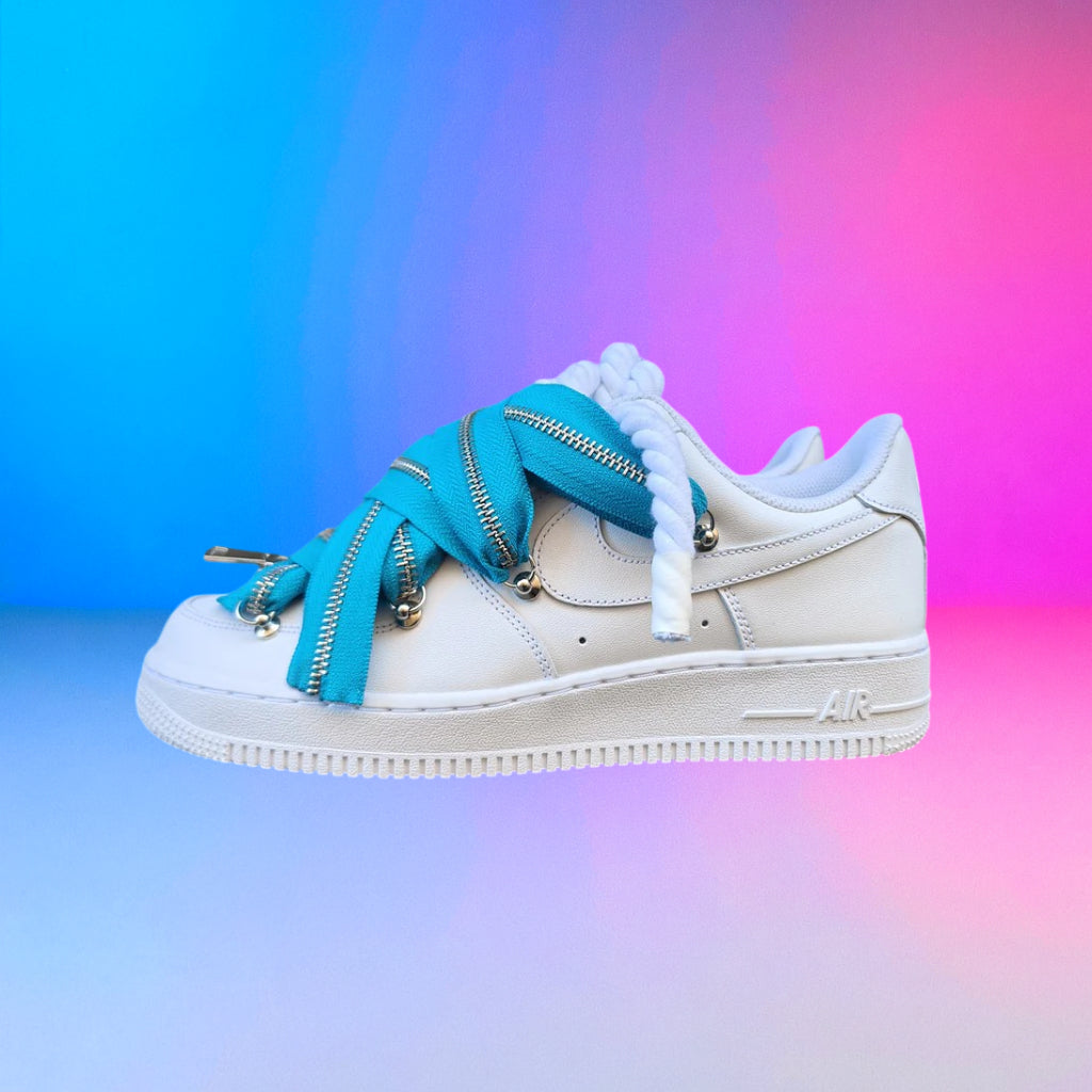 Air Force Rope Laces Zip Turchese