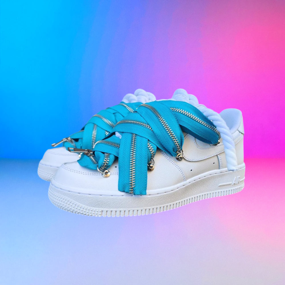 Air Force Rope Laces Zip Turchese