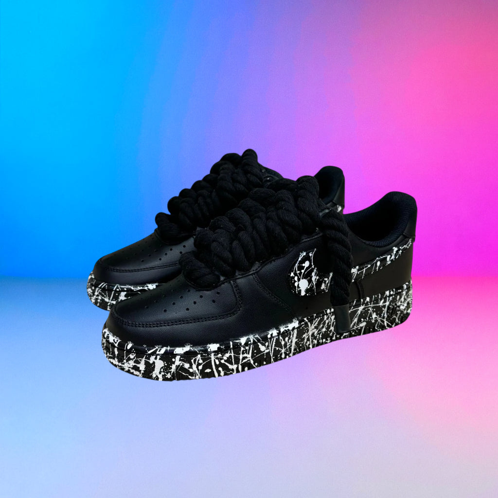 Air Force Rope Laces Skizzi Nera