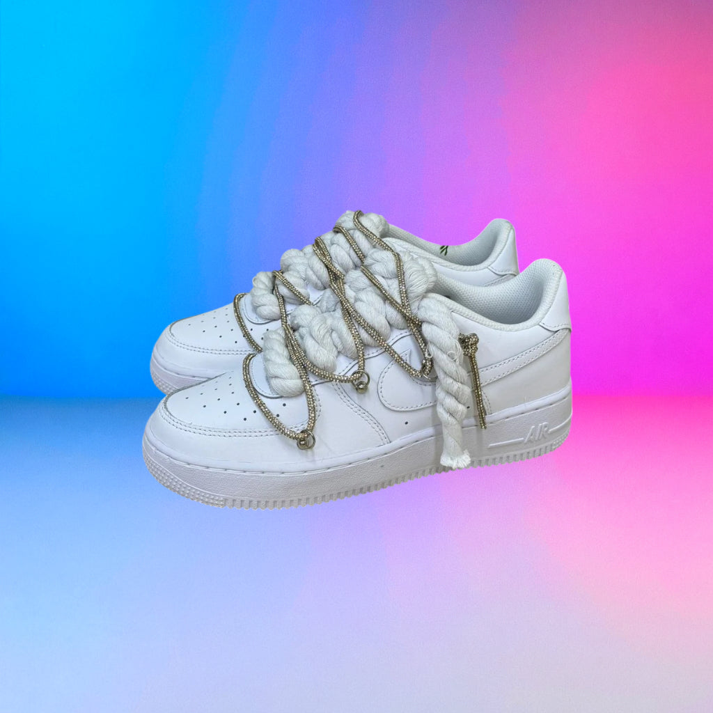 Air Force Triple Swarovski Gold