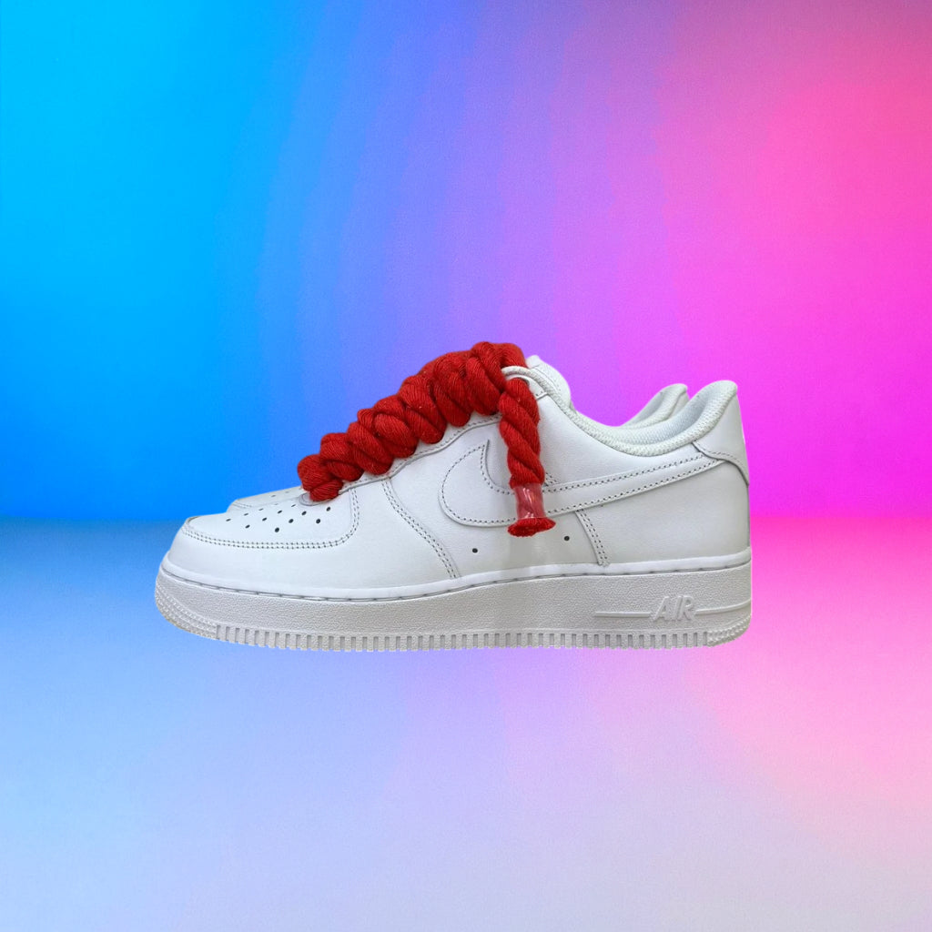 Air Force Rope Laces Rosso