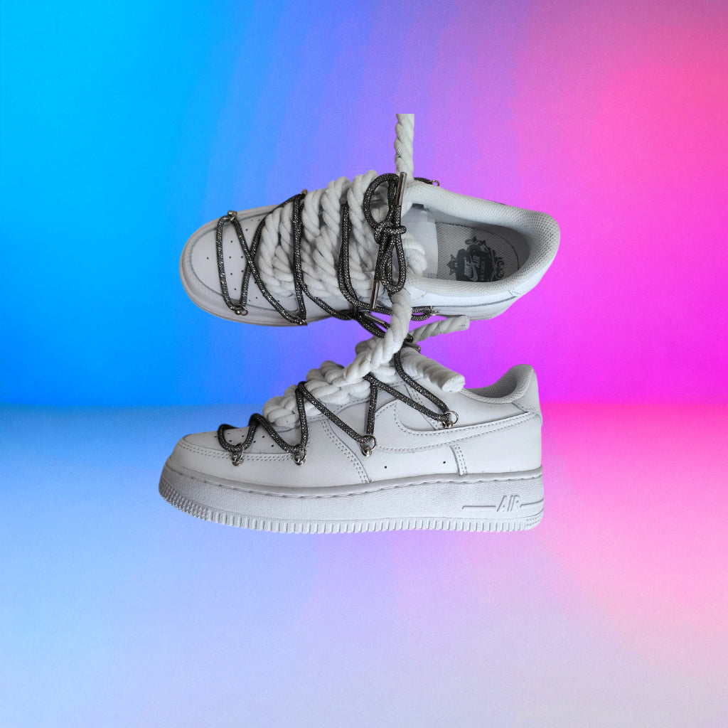 Air Force Rope Laces Swarovski Black