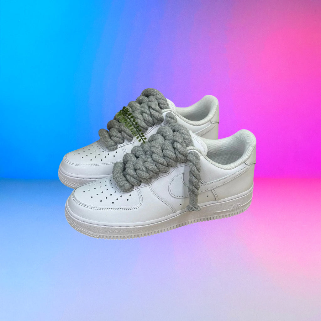 Air Foce Rope Laces Grigio