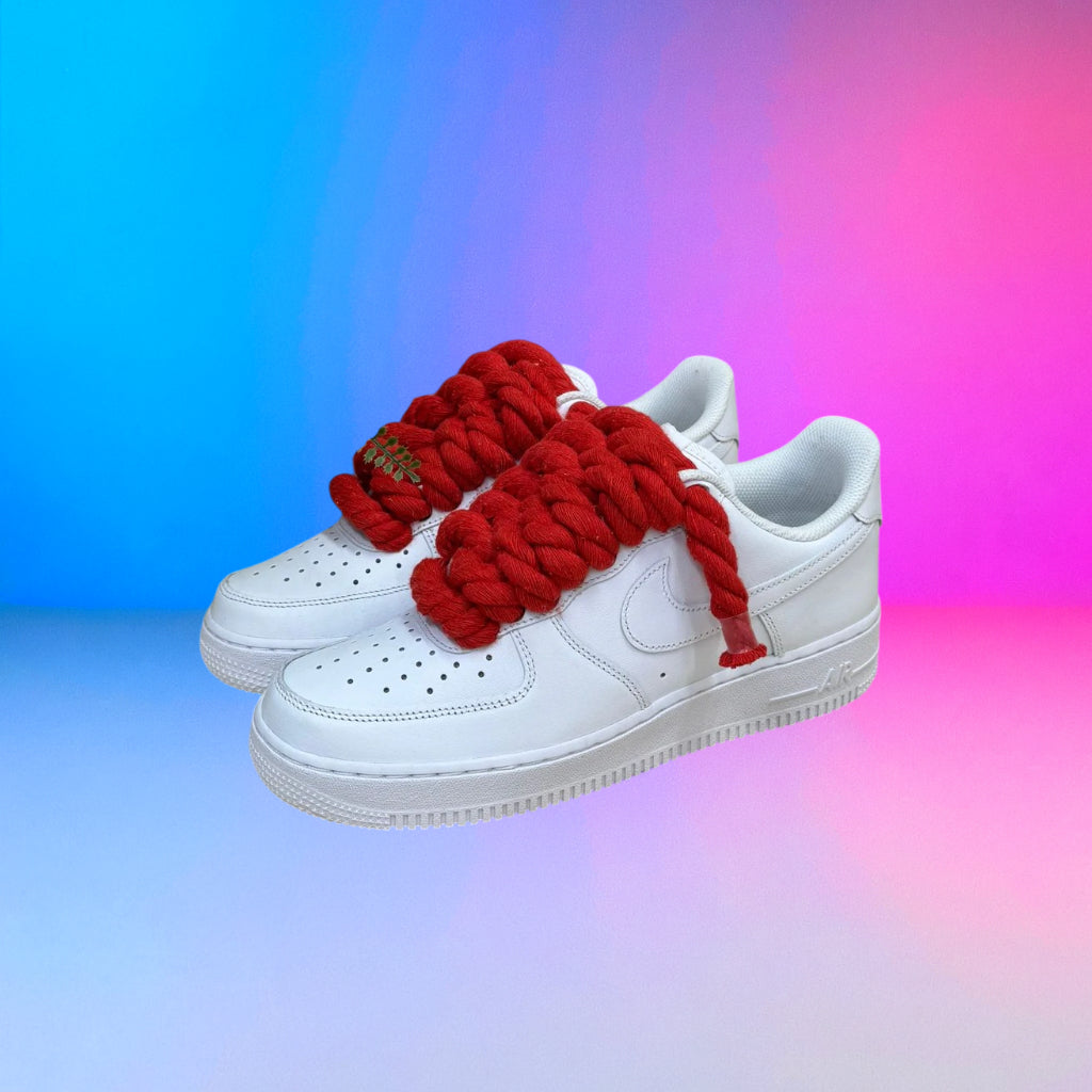 Air Force Rope Laces Rosso